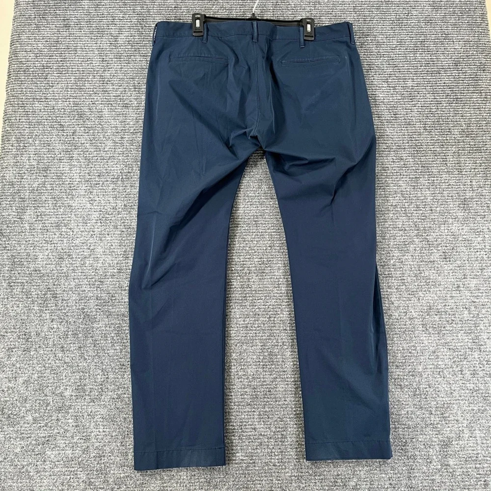 J.Crew Flex Slim Fit Performance Chino Pants Mens 38x30 Navy Blue Workwear Golf